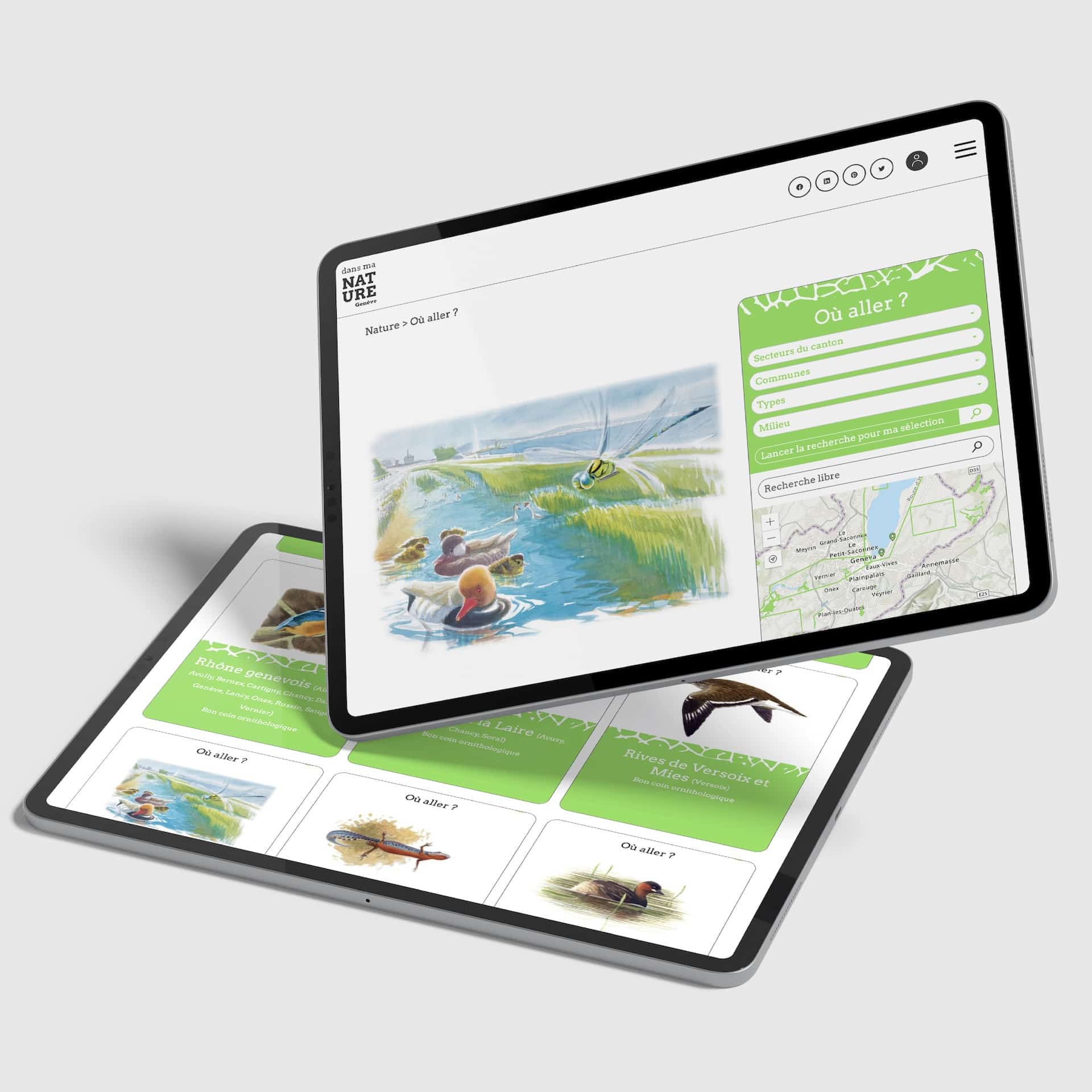 plateforme web de promotion de la nature à Genève