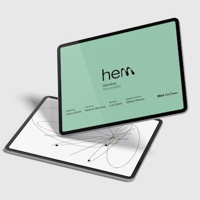 illustration du logo sur un ipad