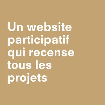 un website participatif qui recence tous les projets