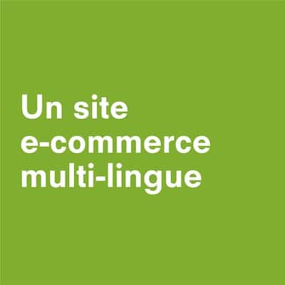 un site e-commerce multilingue